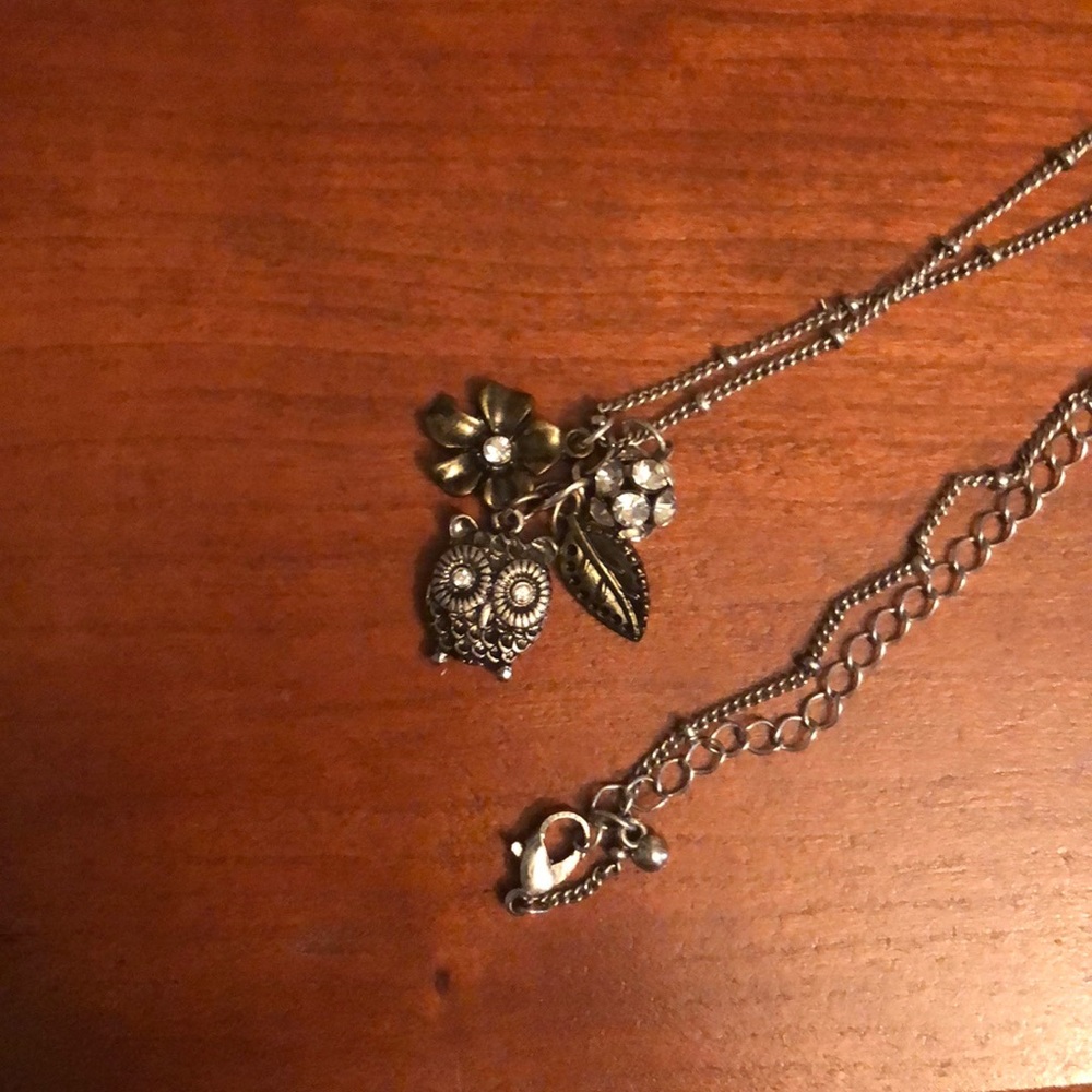 Owl charm necklace